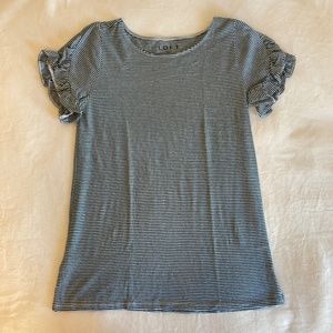 Ruffle Sleeve T-Shirt